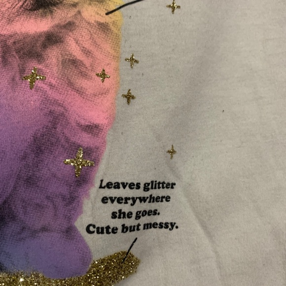 4/$20 Puppy unicorn girls graphic T-shirt sz 8 - Picture 3 of 7